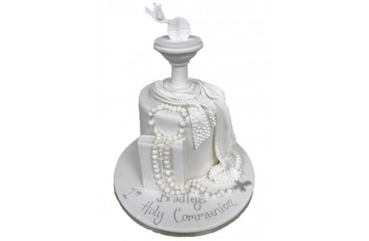 Holy Communion Bible & Rosary Beads